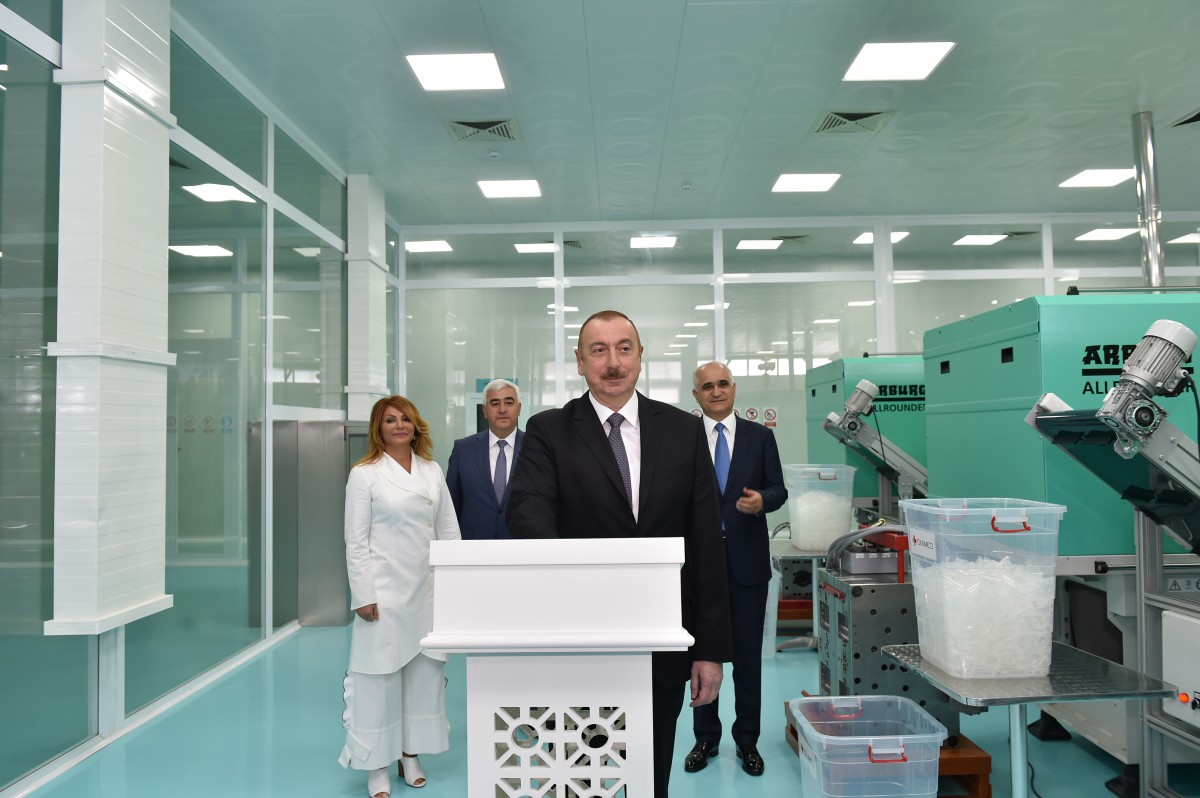 Opening ceremony of “Diamed Co” syringe plant in Pirallahi Industrial Park