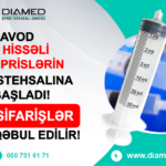 Zavod 3 hissəli şprislərin istehsalına başdı!